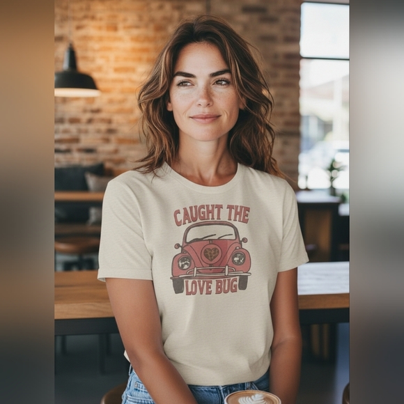 no brand Tops - Vintage Love Bug Tshirt. Size Small